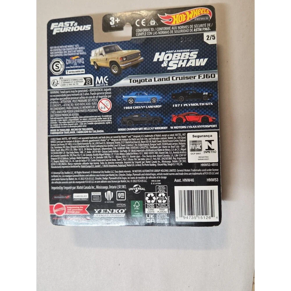 Hot Wheels carded toyota